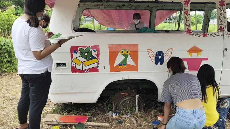 When the Body Becomes the Brushstroke: What Painting from Precarious Places Does to Your Art